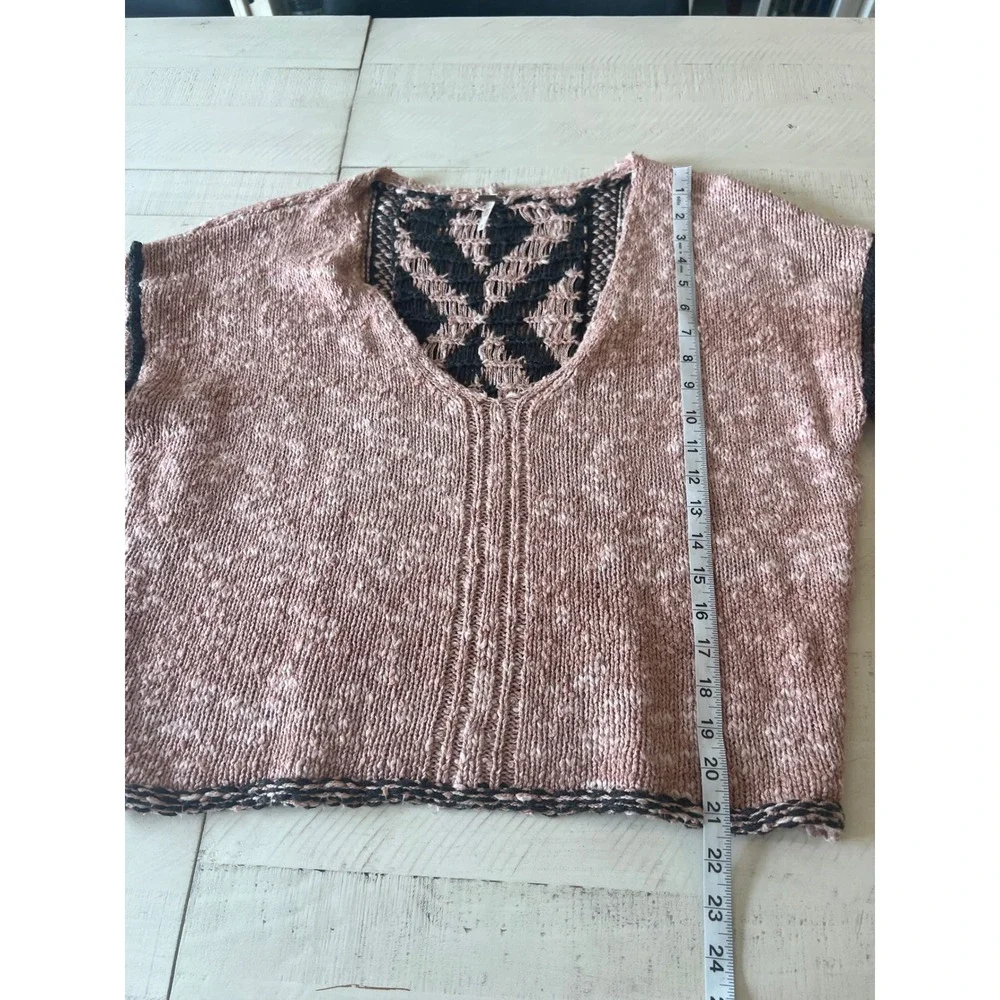 Free People Jackson Dolman Sleeve Pullover Woman Size S Rosewater